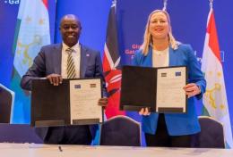 Deputy President Rigathi Gachagua with European Commission President Ursula Von Der Leyen.